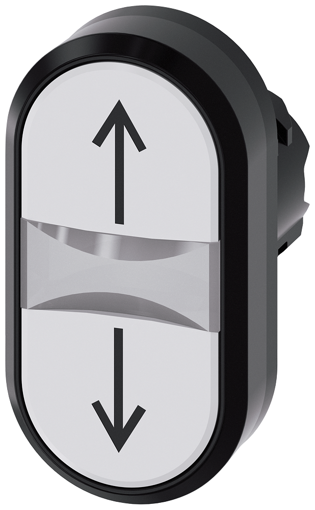 G_IC03_XX_08359P 3SU1001-3AB66-0AN0 Illumin. twin pushbutton, white,... - Зображення 1