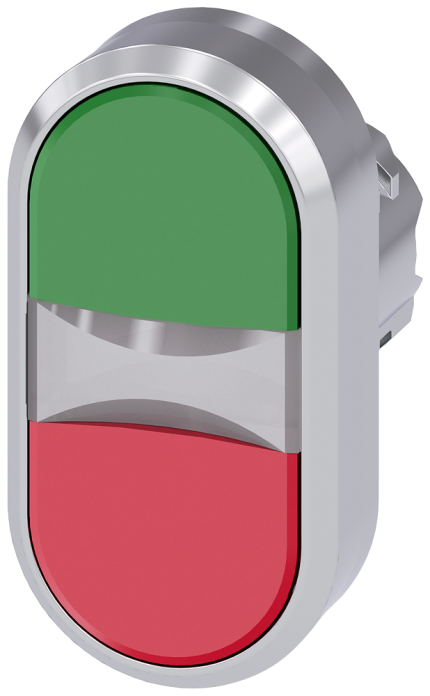 3SU1050-3AB42-0AA0  Twin pushbutton, green, red