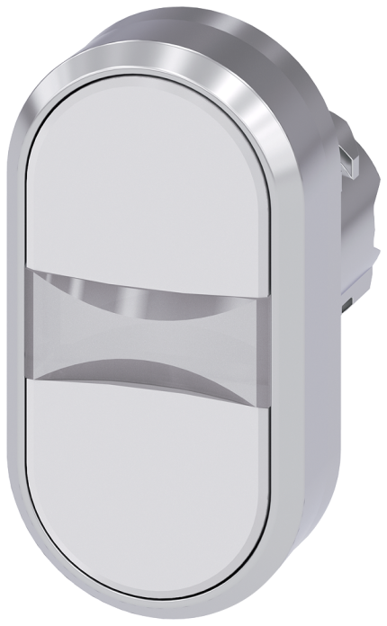 3SU1050-3AB66-0AA0 Twin pushbutton, white, white
