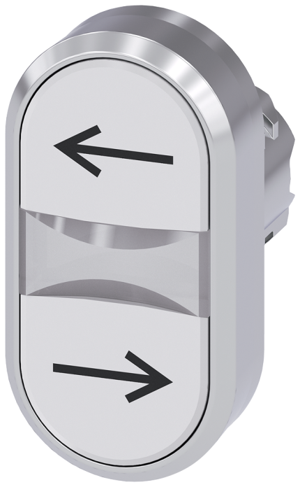3SU1050-3AB66-0AM0  Twin pushbutton, white, white