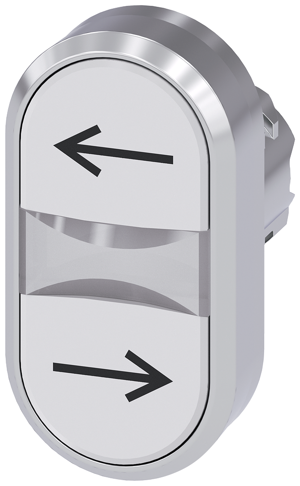 G_IC03_XX_08380P 3SU1050-3AB66-0AM0 Twin pushbutton, white, white - Зображення 1
