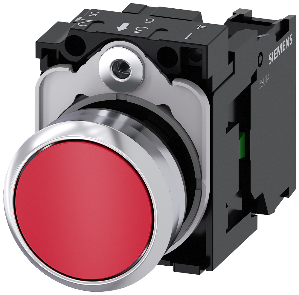 G_IC03_XX_08402P 3SU1150-0AB20-1BA0 Pushbutton, red - Зображення 1
