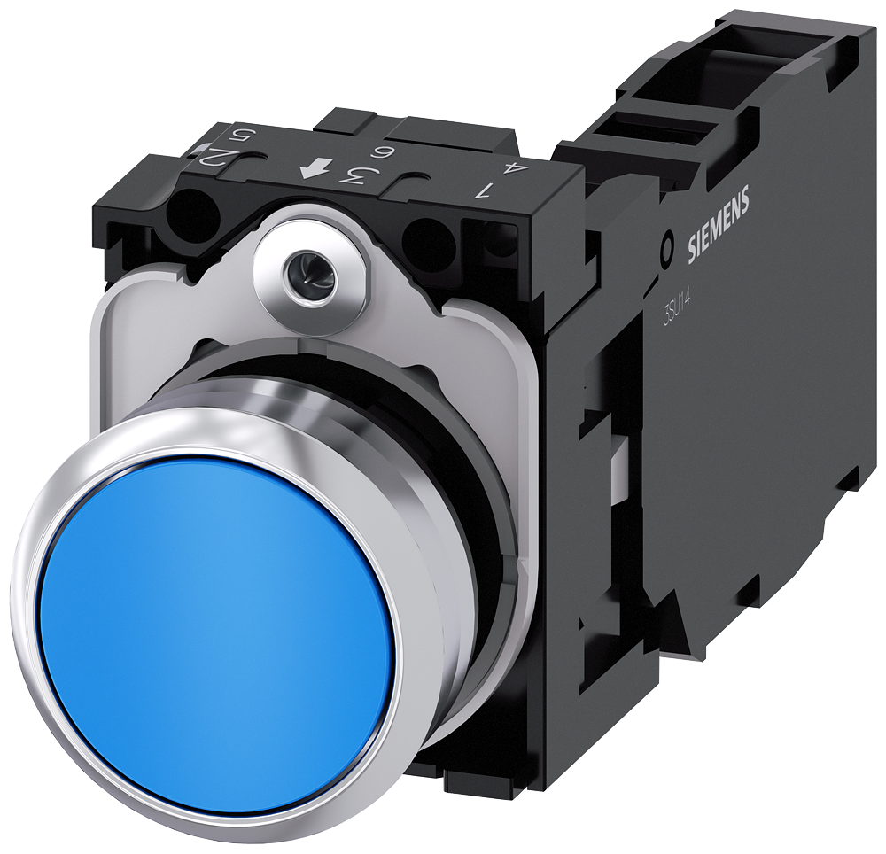 G_IC03_XX_08409P 3SU1150-0AB50-1FA0 Pushbutton, blue - Зображення 1