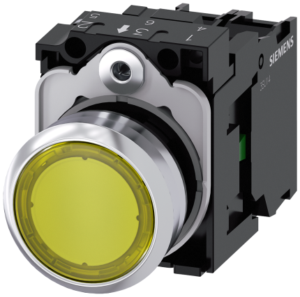 3SU1152-0AB30-1BA0  Illuminated pushbutton, yellow