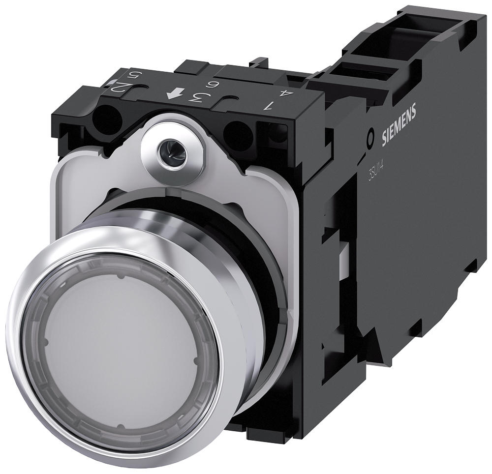 G_IC03_XX_08433P 3SU1152-0AB70-1FA0 Illuminated pushbutton, clear - Зображення 1