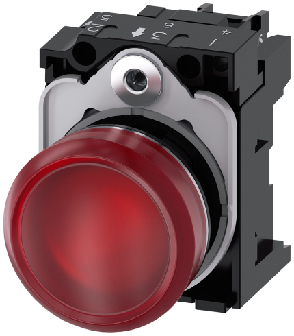 3SU1153-6AA20-1AA0 Indicator light, red