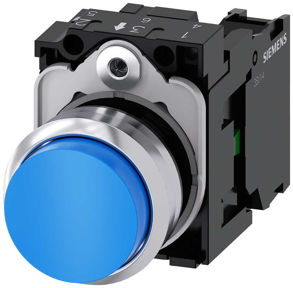 G_IC03_XX_08451P 3SU1150-0BB50-1BA0 Pushbutton, blue - Зображення 1