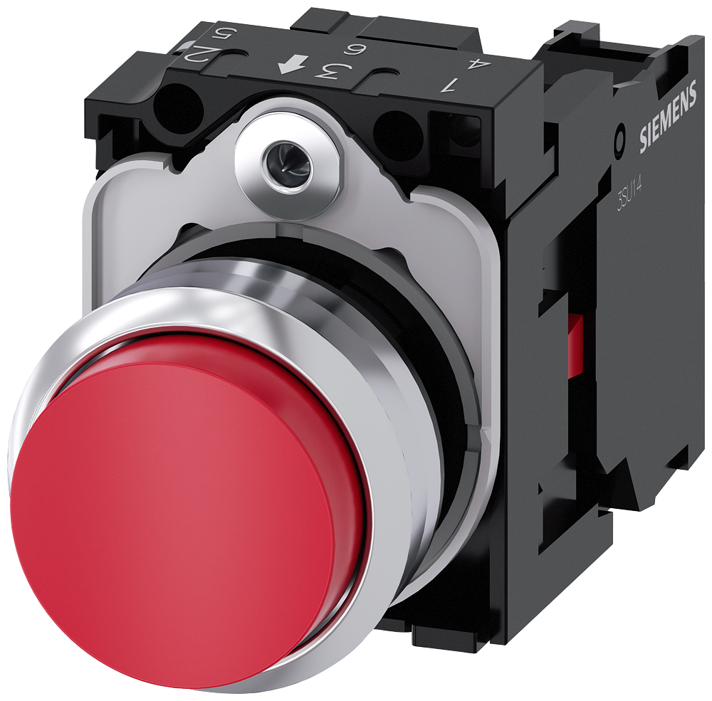 G_IC03_XX_08453P 3SU1150-0BB20-1CA0 Pushbutton, red - Зображення 1
