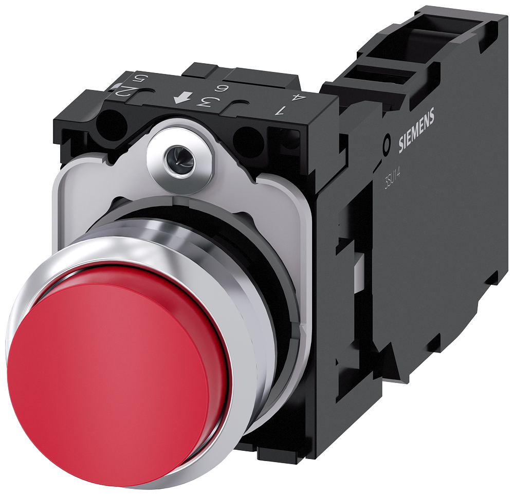 G_IC03_XX_08455P 3SU1150-0BB20-1FA0 Pushbutton, red - Зображення 1