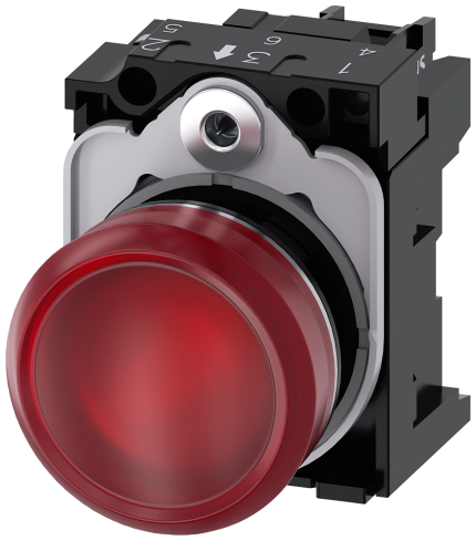 3SU1156-6AA20-1AA0  Indicator light, red