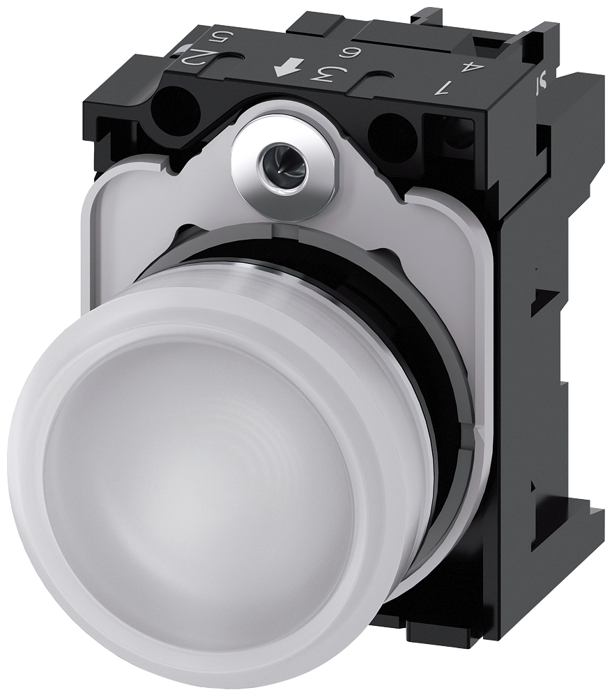 G_IC03_XX_08462P 3SU1156-6AA60-1AA0 Indicator light, white - Зображення 1