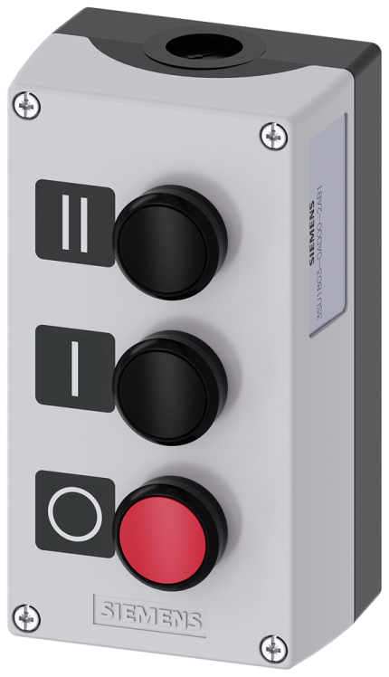 3SU1803-0AD00-2AB1 Enclosure plastic, 3 control points