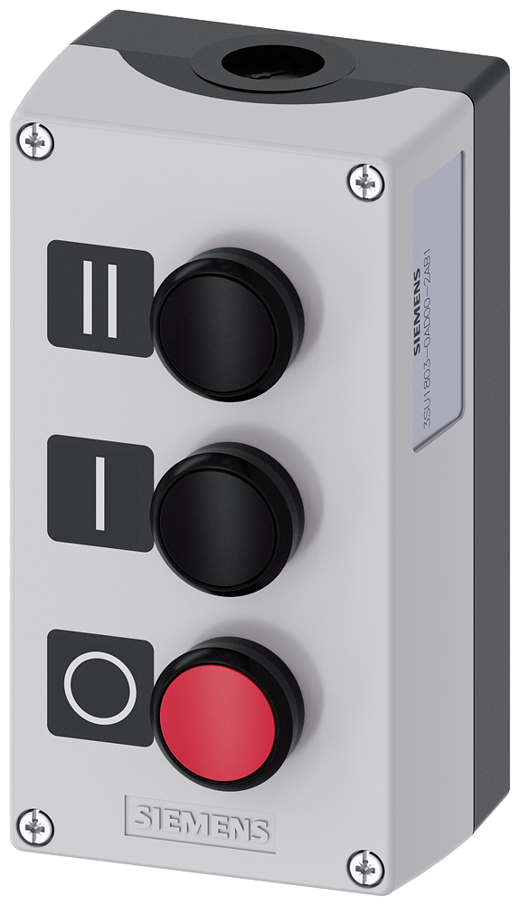 G_IC03_XX_08511P 3SU1803-0AD00-2AB1 Enclosure plastic, 3 control points - Зображення 1
