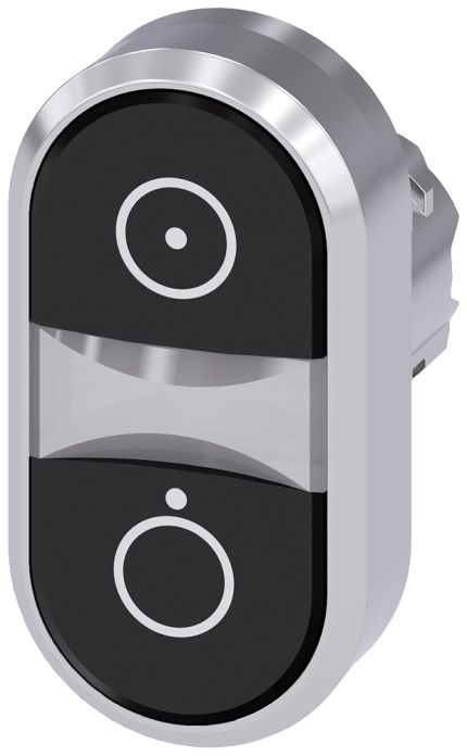 3SU1050-3AB11-0AQ0  Twin pushbutton, black, black