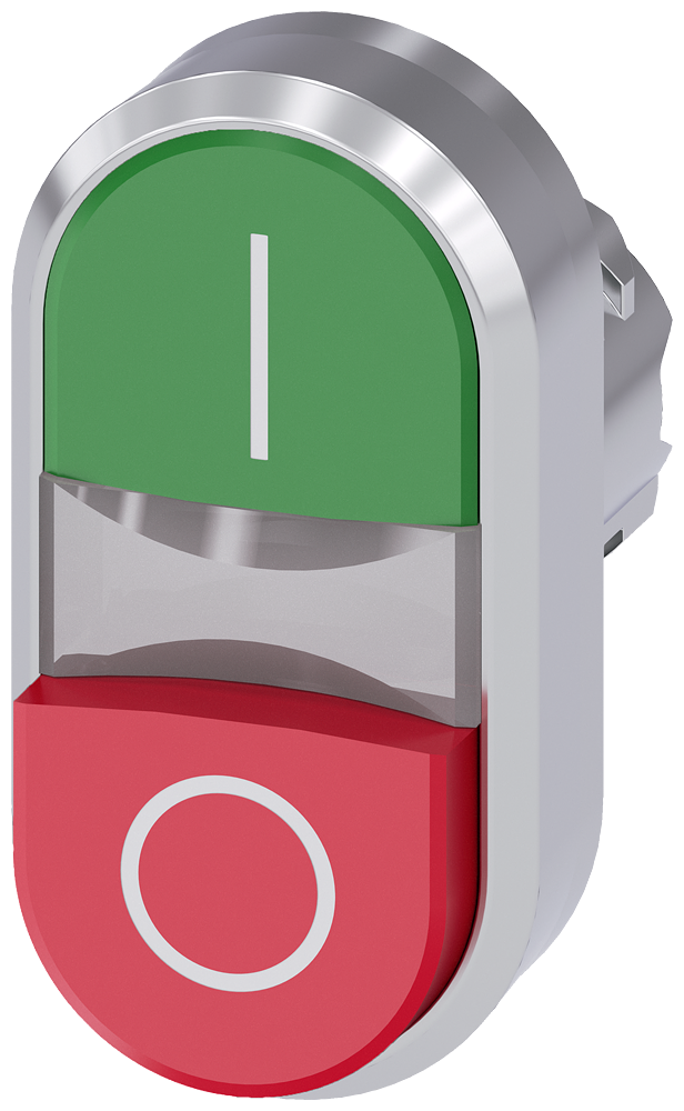 G_IC03_XX_08630P 3SU1050-3BB42-0AK0 Twin pushbutton, green, red - Зображення 1