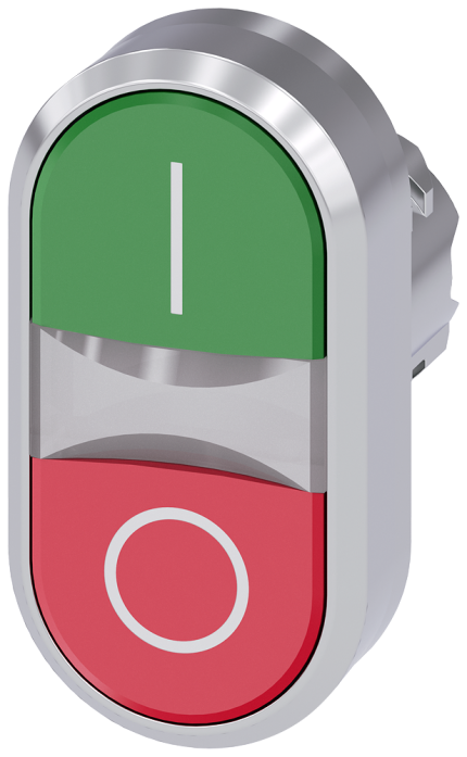 3SU1051-3AB42-0AK0  Illuminated twin pushbutton, gre...