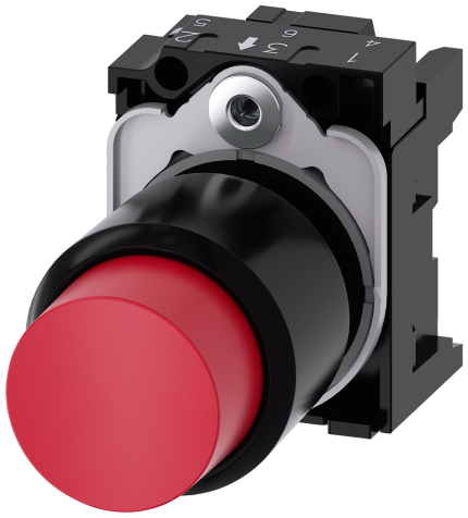 3SU1200-0FB20-0AA0 Pushbutton, red, extended stroke