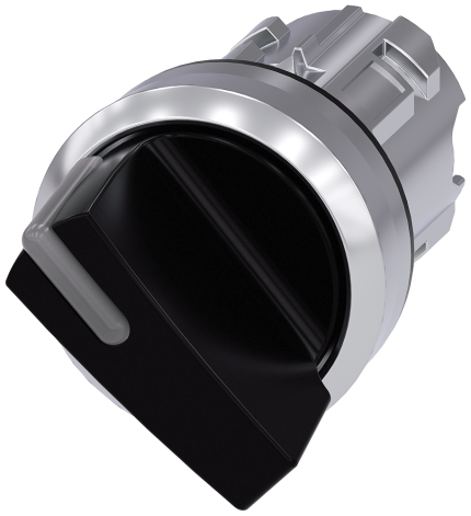 3SU1052-2BC10-0AA0  Selector switch, O<I, black