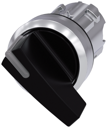 3SU1052-2CC10-0AA0 Selector switch, O<I, black