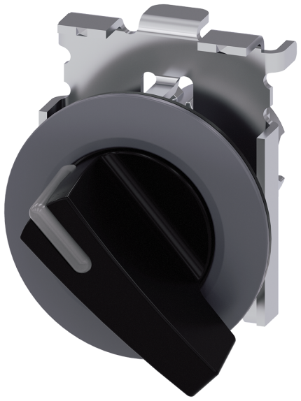 3SU1062-2EF10-0AA0 Selector switch, O-I, black