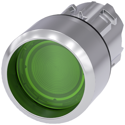3SU1051-0CB40-0AA0  Illuminated pushbutton, green