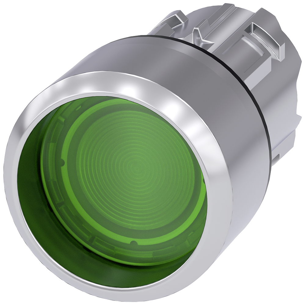 G_IC03_XX_21910P 3SU1051-0CB40-0AA0 Illuminated pushbutton, green - Зображення 1