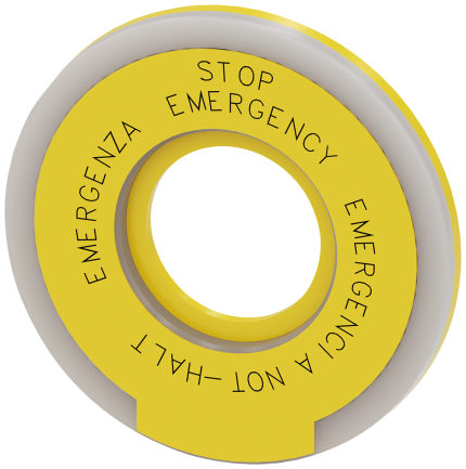 3SU1901-0BD31-0NB0  EMERG. OFF backing plate, illum....