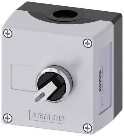 3SU1801-0BE00-4AB1  Enclosure plastic, 1 control point