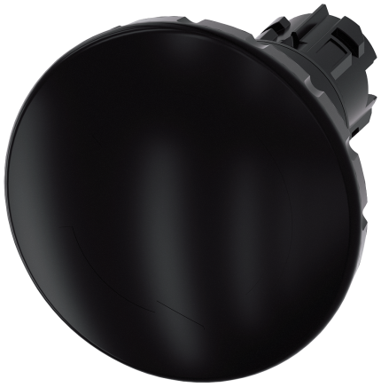 3SU1000-1JB10-0AA0  Mushroom pushbutton, 60mm, black