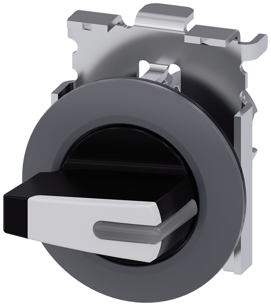 G_IC03_XX_28571P 3SU1062-2FM60-0AA0 Selector switch, I-O-II, white - Зображення 1