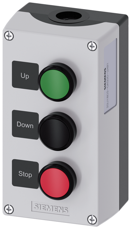 3SU1803-0AS00-2AB1 Enclosure plastic, 3 control points