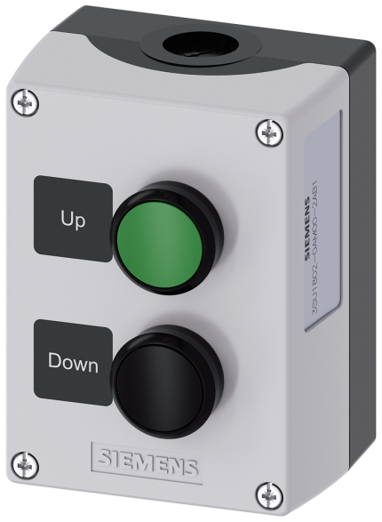 3SU1802-0AM00-2AB1  Enclosure plastic, 2 control points