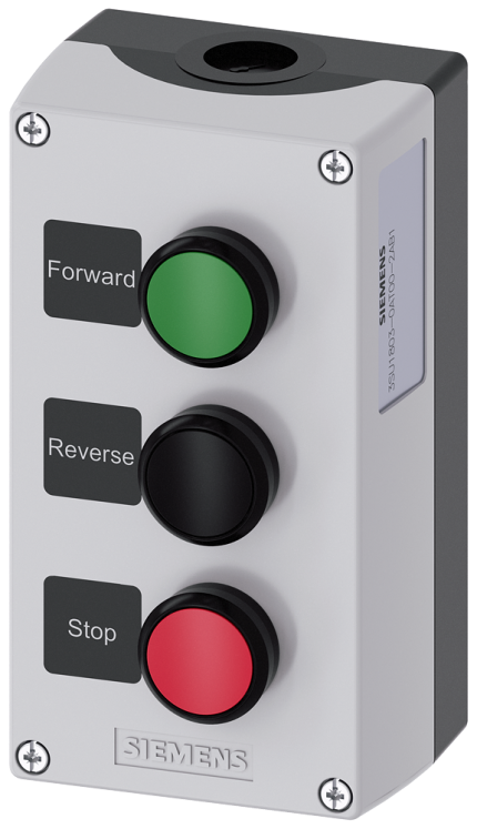 3SU1803-0AT00-2AB1  Enclosure plastic, 3 control points