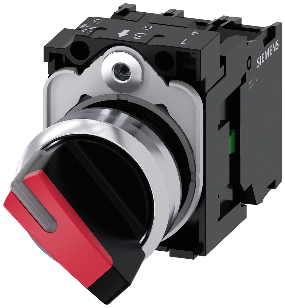 G_IC03_XX_31175P 3SU1152-2BF20-1MA0 Selector switch, O-I, red - Зображення 1