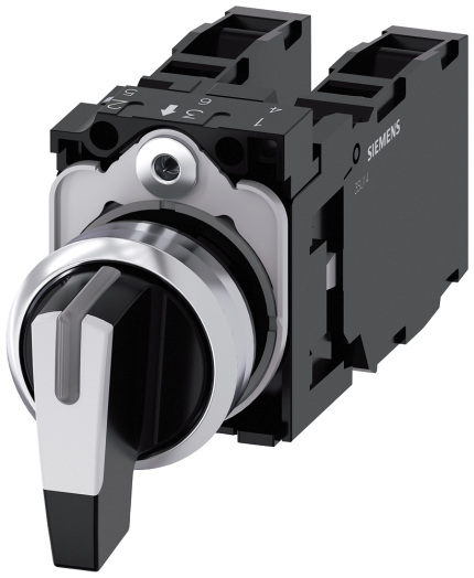 3SU1150-2CM60-1NA0 Selector switch, I>O<II,...