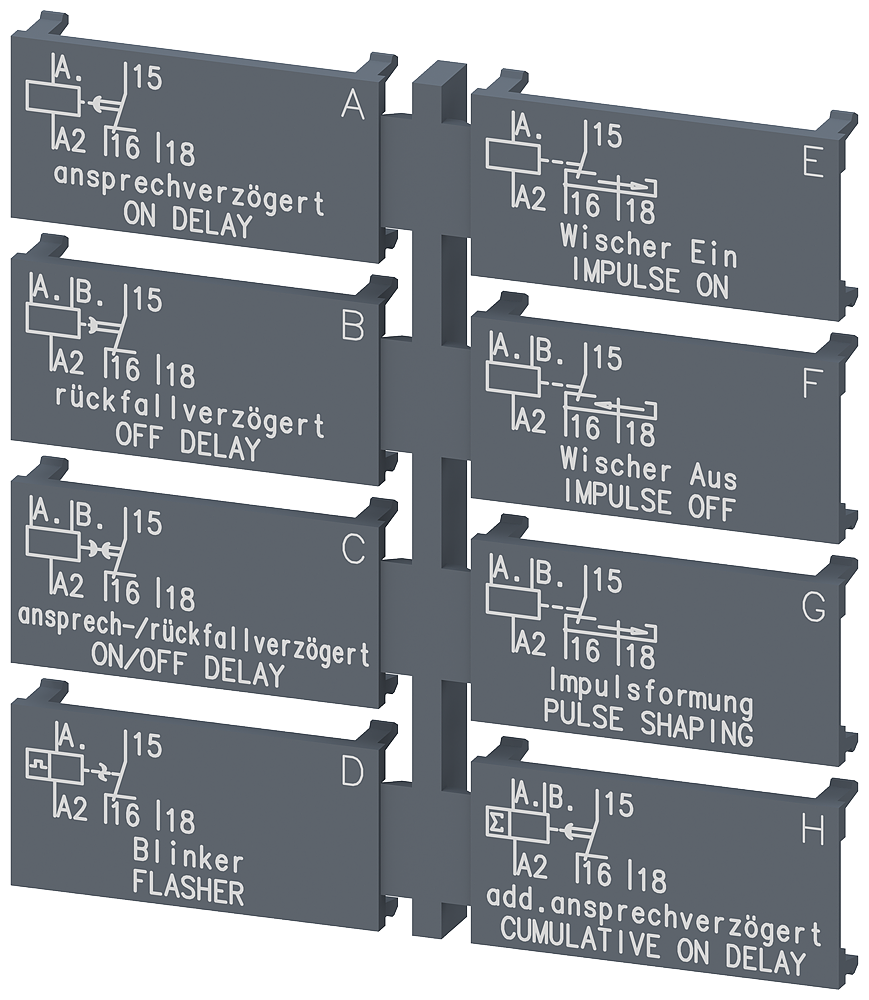 G_NSA0_XX_03563P 3RP2901-0A LABEL SET, F. MULTI-FUNCTION - Зображення 1