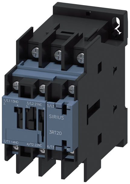 3RT2025-4AR60  CONTACTOR,AC3:7,5KW 1NO+1NC400V5...