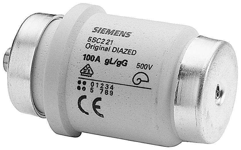 P_I201_XX_00143P 5SC221 DIAZED FUSE LINK 500V DIVH100A - Зображення 1