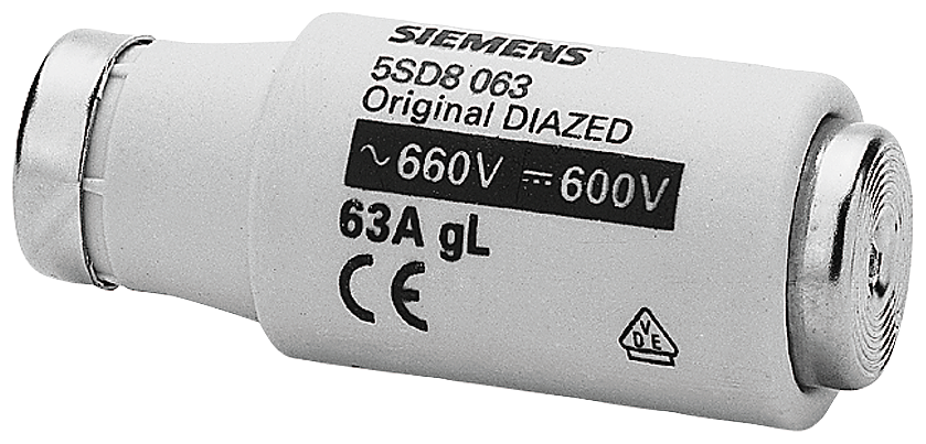 P_I201_XX_00211P 5SD8063 DIAZED FUSE-LINK 690V 63A - Зображення 1