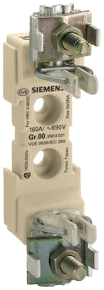 3NH3031  LV HRC FUSE BASE S00  1-P STRAIG...