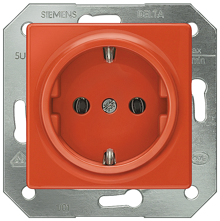 P_I201_XX_01536P 5UB1513 I-SYST. SCHUKO SOCKET OUTL. ORANGE - Зображення 1