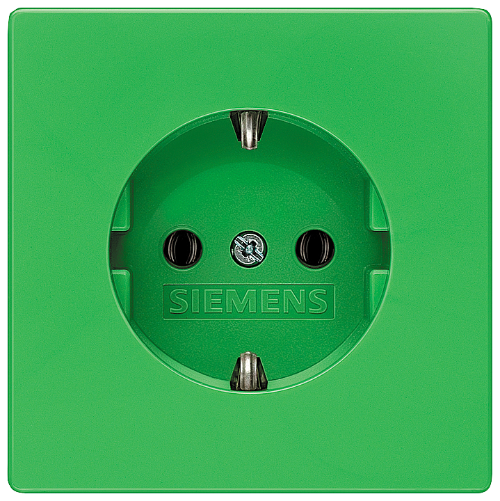 P_I201_XX_02197P 5UB1851 DELTA STYLE SOCKET OUTLET GREEN - Зображення 1