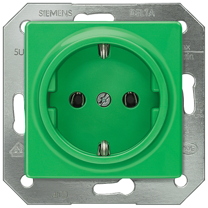5UB1512 I-SYST. SCHUKO OUTLET GREEN