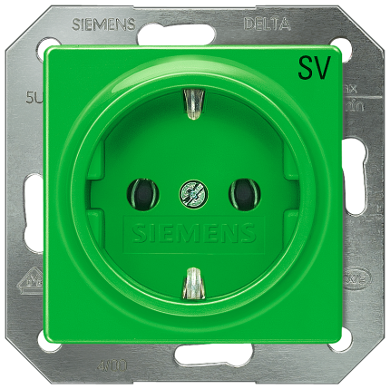5UB1910 I-SYST. SOCKET OUTLET GREEN