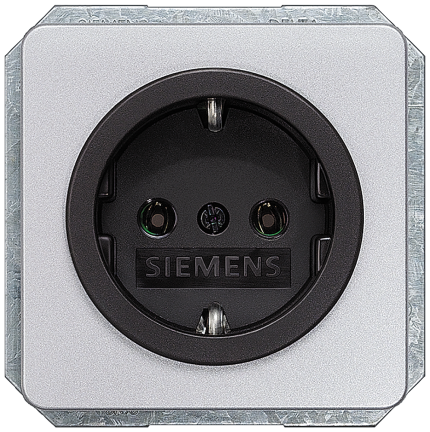 5UB1463  PROFIL SCHUKO OUTLET, SIL-BLACK