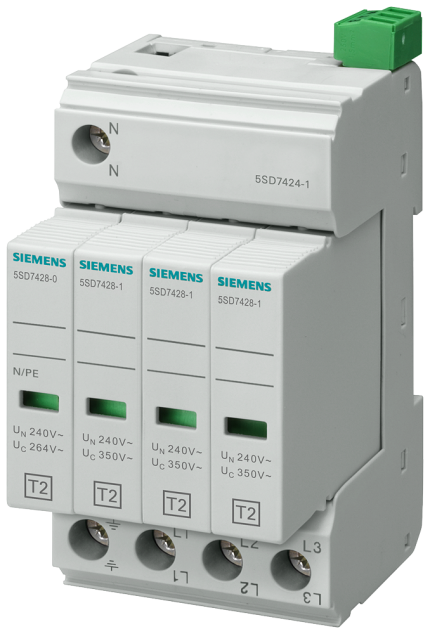 5SD7424-1  SURGE ARR.C/T2/II 350V TN-S/TT RD