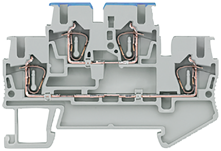 8WH2020-4CF00 2-TIER TERM. 2.5 MM2, N/L, GRAY