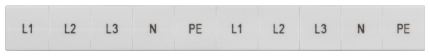 8WH8120-5AA15 LABELS, L1,L2,L3,PE,N, GR.10