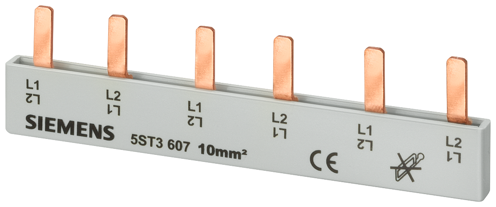 P_I201_XX_06126P 5ST3610 PIN BUS BAR 10QMM,2X(2PH+HS/FS) - Зображення 1