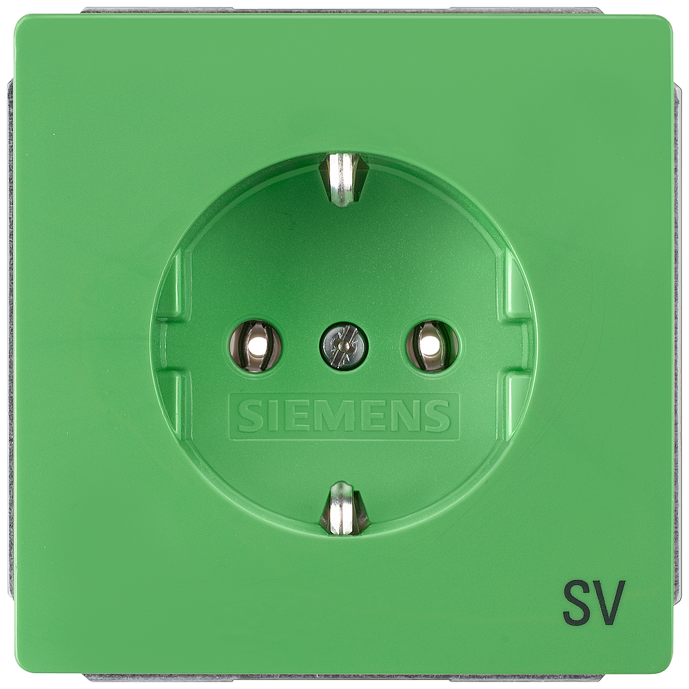 P_I201_XX_06502P 5UB1815 STYLE SCHUKO INCR.TP + L,GREEN - Зображення 1